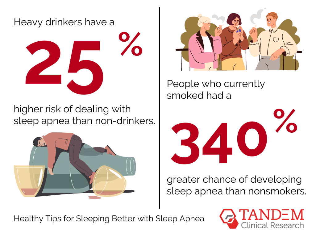 alcohol and smoking risk sleep apnea